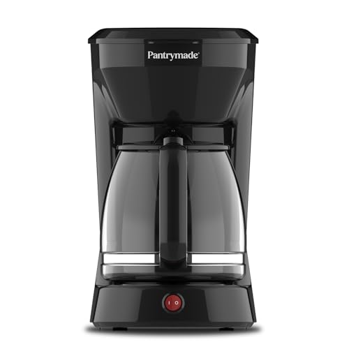 Pantrymade 12-Cup Coffee Maker – Simple Drip Coffee Machine with Glass Carafe, Easy On/Off Operation, and Large Capacity – Perfect for Home or Office