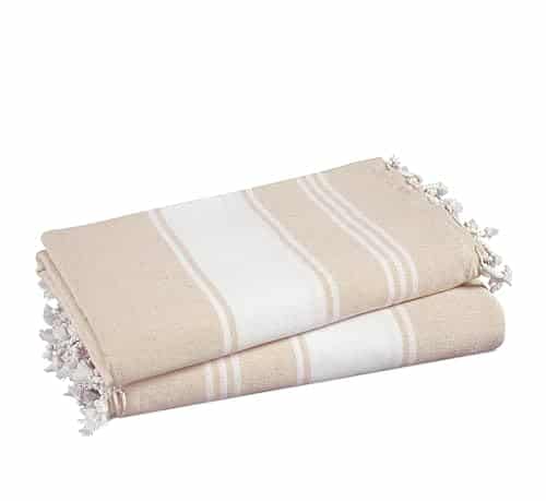 LANE LINEN Large Beach Towel, 2 Pack Turkish Beach Towel Set, Lightweight Beach Towels for Adults, 39