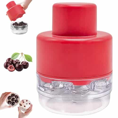 Cherry Pitter Multiple, Push Type Cherry Corer Multiple, Kitchen Cherry Jam 7 Holes Multi Pitter Tool, 7-in-1 Cherry Seed Remover Quick Portable Cherry Pitting Tool