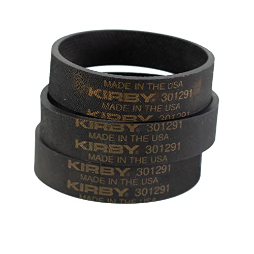 Kirby Vacuum Belt 3-Pack | Genuine OEM Replacement Part #301291G | Compatible with All Kirby Upright Vacuum Models