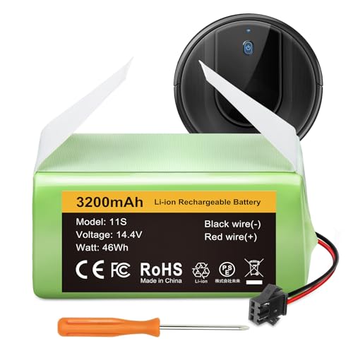 FirstPower 3200mAh Compatible with Eufy Battery Replacement - Eufy 11s Battery, 30, 30C, 15C, 15T, 12, 35C, 15C MAX - Ecovacs Deebot N79S, 500, N79, DN622 - Tesvor X500 Robot Vacuum Cleaners