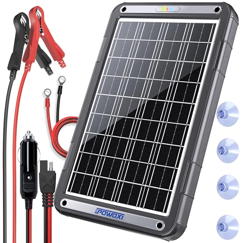 POWOXI 12V Solar Car Battery Charger