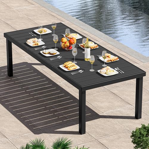 YITAHOME Aluminum Patio Dining Table for 8, 75