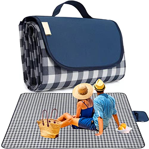 RUIBOLU Large Picnic Blanket Beach Blankets, 80''x80'' Picnic Mat Waterproof