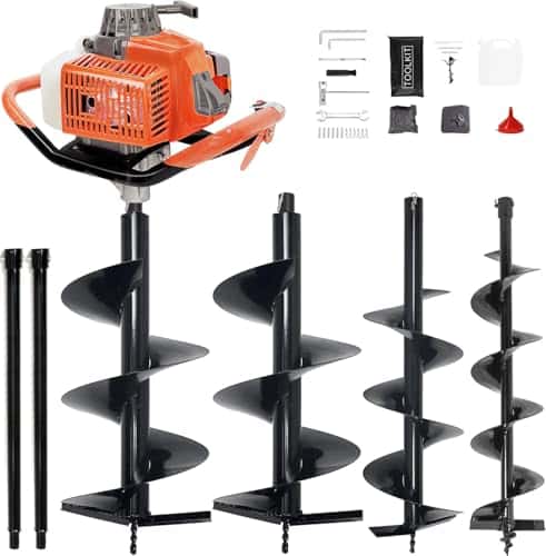 XJADQW 72CC Gas Powered Post Hole Digger