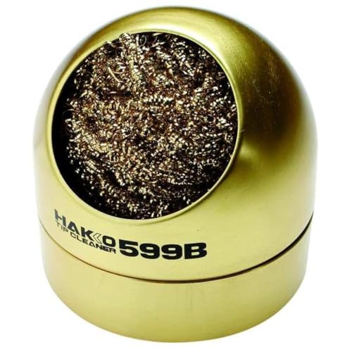 Hakko 599B-02 Solder Tip Cleaning Wire and Holder, 1 PACK