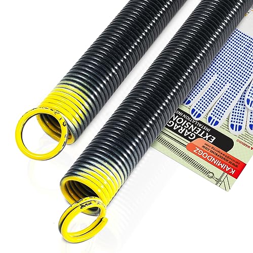 KaiMinDogz Pair of 130lb. Heavy Duty Garage Door Extension Springs