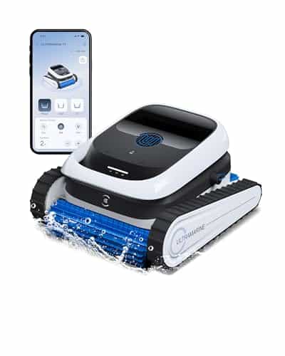 ECOVACS Ultramarine P1 Cordless Robotic Pool Vacuum for Inground & Above Ground Pools, 180 Min Runtime, Smart Navigation, App Control Pool Vacuum for Floor, Wall & Slope, Cleaning Up to 1937 sq ft