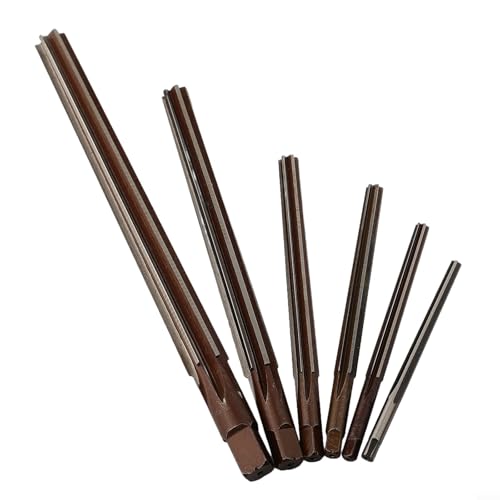 HSS Taper Pin Hand Reamer Set 6PCS 1:50 Conical Degree Manual Precision Milling Tool with Taper Shank for Metalworking 3/4/5/6/8/10mm Sizes