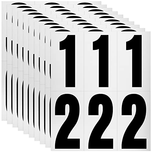 60 Numbers, Reflective Adhesive Mailbox Number Pack, 3