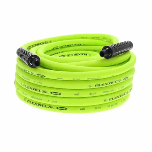 Flexzilla Air Compressor Hose, 3/8 in. x 50 ft., 1/4 in. MNPT Fittings, No-Kink, All Weather, Lightweight, Premium Hybrid Polymer, 300 PSI, ZillaGreen