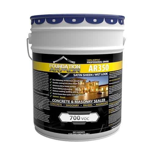 Armor AR350 Low Gloss Wet Look Concrete Sealer
