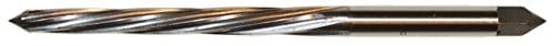 Alfa Tools TPR4015 Size 2/0 High-Speed Steel Taper Pin Reamer Spiral Flute Right Hand