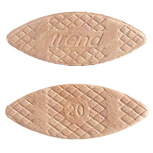 Trend 1000pcs Beechwood No. 20 Joining Biscuits for Woodworking, Consistent Fit for Biscuit Joiners, Furniture, Cabinetry and Panel Joining, BSC/20/1000