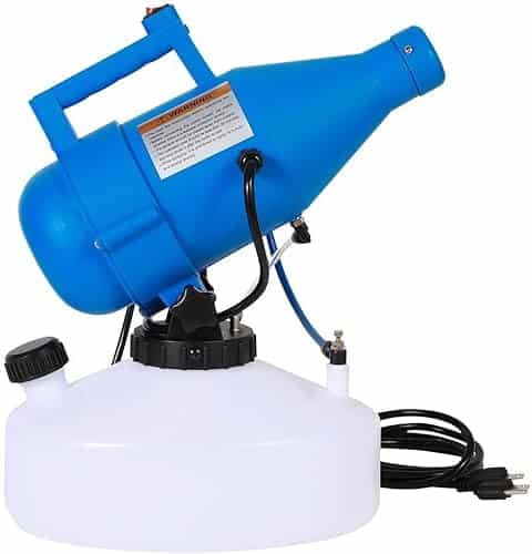 Electric ULV Portable Fogger Sprayer Machine 4.5L (1.2 Gallon) Cold Fogger Machine Spraying Distance 30ft for Home, Hotel, Church, School, Yard