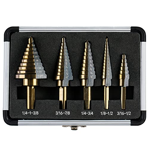 IRONANT Step Drill Bits, 5PCS