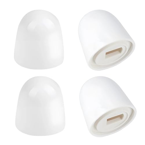 Fyroxx 4 Packs Toilet Bolt Caps with Washers for Bolts Up to 1.44 Inches
