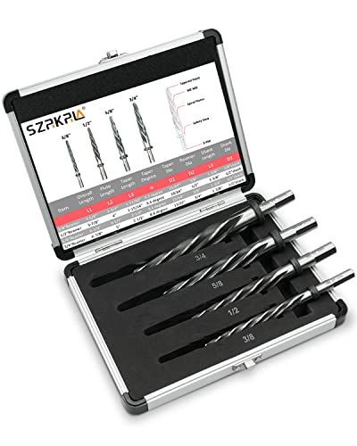 4Pcs Drill Bridge/Construction Reamer Bit Set 3/8