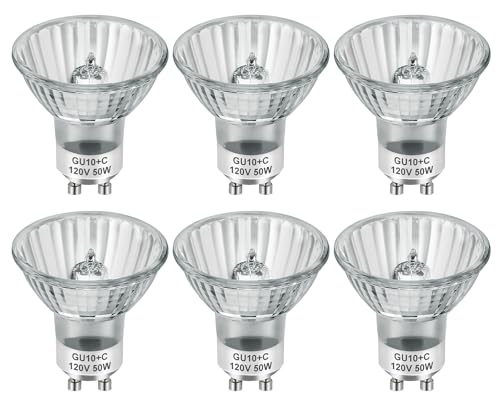 SerBion GU10 120V 50W Halogen Light Bulbs