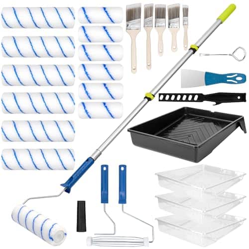 Paint Roller Kit with Extension Pole