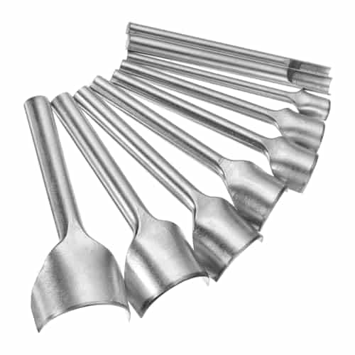 uxcell Half-Round Leather Punch