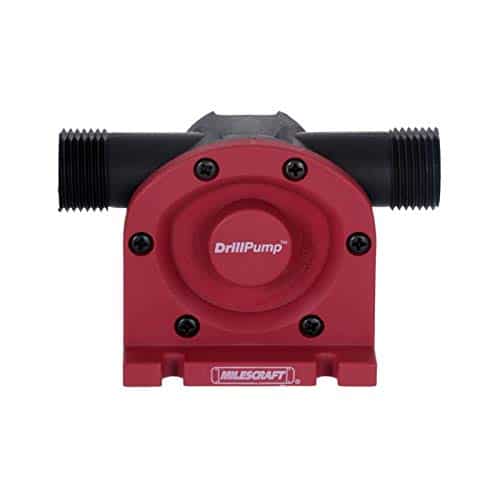 Milescraft 1314 Drill Pump 750 - Self Priming Water Pump Attachment for Drills - Water Transfer Pump - Uses Common Garden Hose - 750 Gallons per Hour