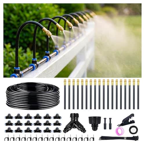 Thiswing 100FT 360° Adjustable Irrigation System for Garden