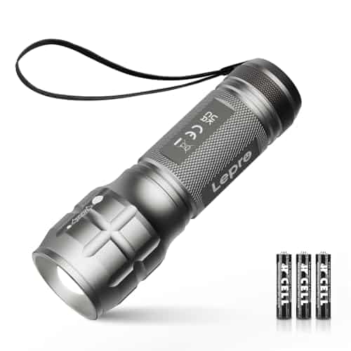 Lighting EVER LED Flashlight, High Lumens Waterproof Adjustable Focus