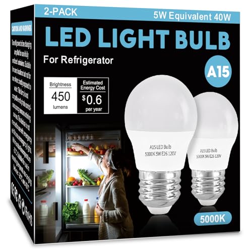 LOXYEE LED Refrigerator Light Bulb