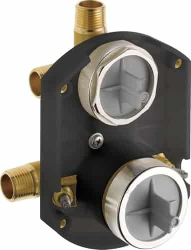 Delta Faucet R22000 MultiChoice Universal Valve 3-Setting 6-Setting Custom Shower Integrated Diverter Rough, Custom Shower Valve Kit, Brass Construction, R22000-WS (Screwdriver Stops Included)