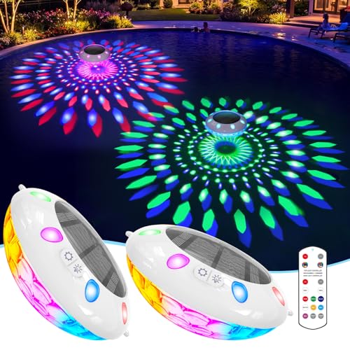 Pooldecor Floating Pool Lights w/Remote, 6.5