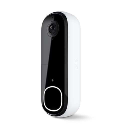 Arlo Video Doorbell 2K (2nd Gen) Wireless or Wired - 1-Cam