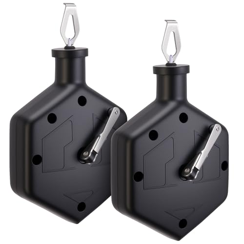 RUBII 2 Pcs 100Ft Chalk Line Reel Box, Chalk Line Tool with Carabiner