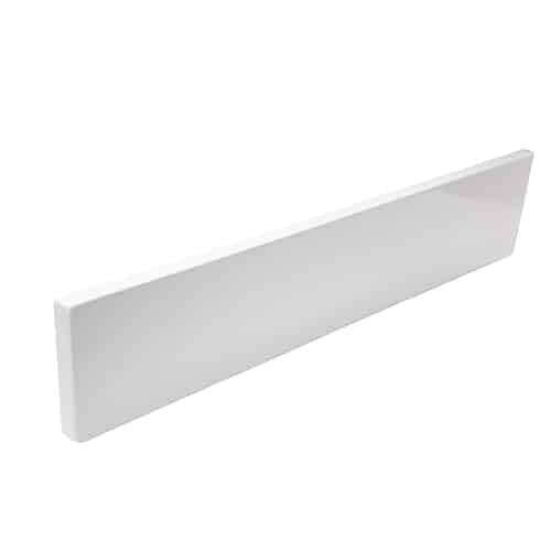Design House Universal Cultured Marble Side Splash, 21.5-Inch, Solid White
