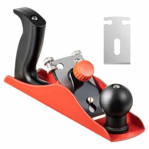 Dreyoo No.4 Adjustable Hand Planer with 2 Inch Replacement Blade, Wood Planer for Woodworking, Smoothing Bench Plane Jointer Plane for DIY Door Installation