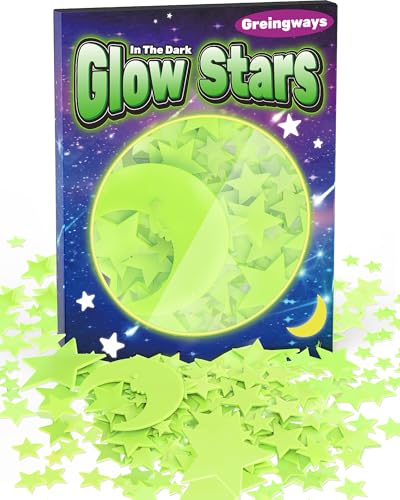201 Pcs Glow in The Dark Stars Stickers