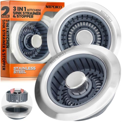 Nipoko 3 in 1 Kitchen Sink Drain Strainer