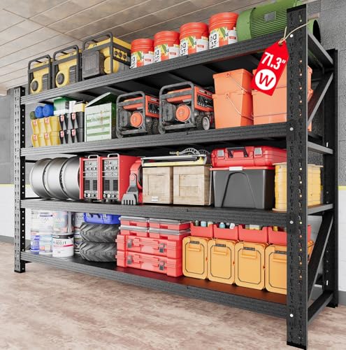 Heavy Duty Garage Shelving Unit - 71.3