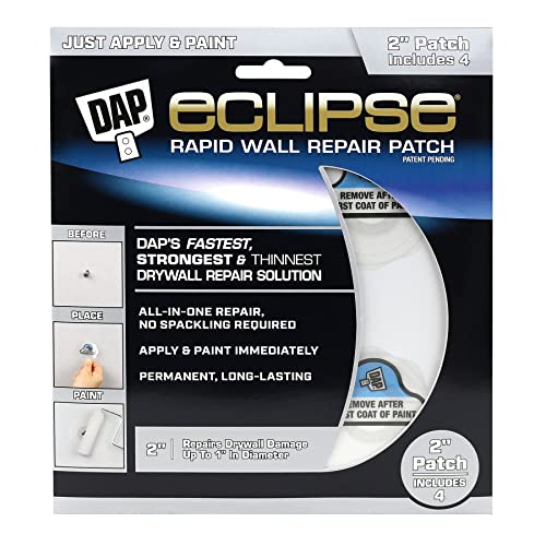 DAP Eclipse Rapid Wall Repair Patch, 2 in, 4 Pack