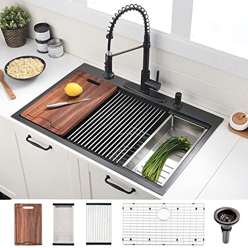 VOKIM 33 Inch Drop In Kitchen Sink