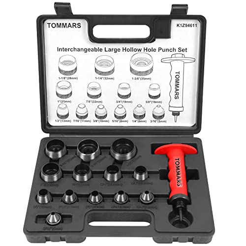 TOMMARS 14-Piece Hollow Punch Set