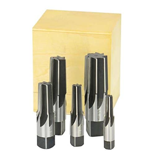 TTC 1/8 to 3/4 inch 5 Piece HSS Straight Flute NPT Taper Pipe Reamer Set