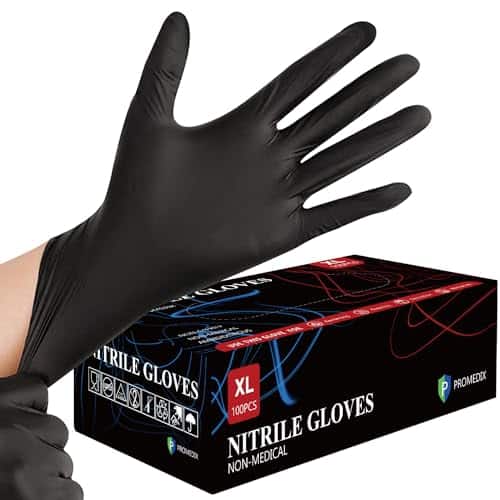 Nitrile Disposable Gloves 4mil - 100 Count, Latex Free and Powder Free