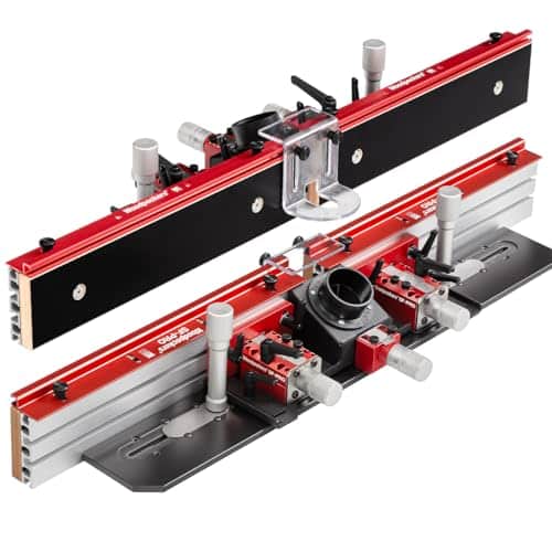Woodpeckers SF-PRO Universal 36-Inch Router Table Fence, USA Made, 3-Way Micro-Adjustment, Fits Most Edge-Rail and T-Track Router Tables and Shapers - SFPRO-U-25