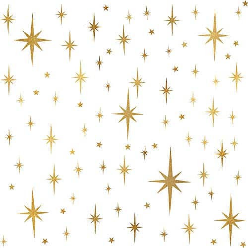 Star Wall Stickers Girls Room Wall Decals Sparkle Wall Decor Stick and Peel