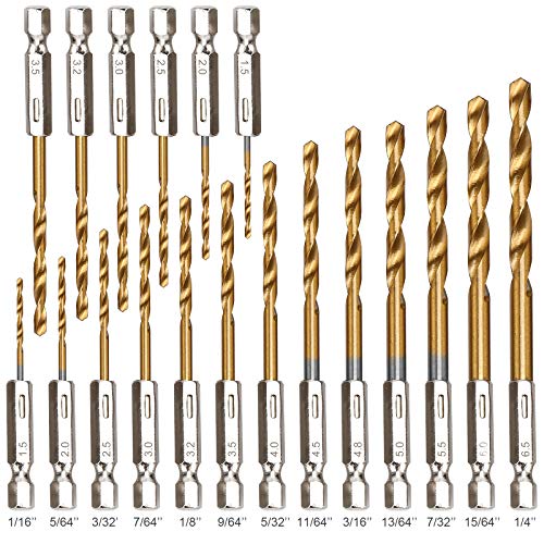 YXYL 19-Piece Hex Drill Bit Set