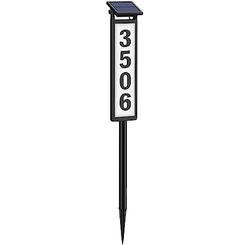 Eyrosa Solar Illuminated Address Sign