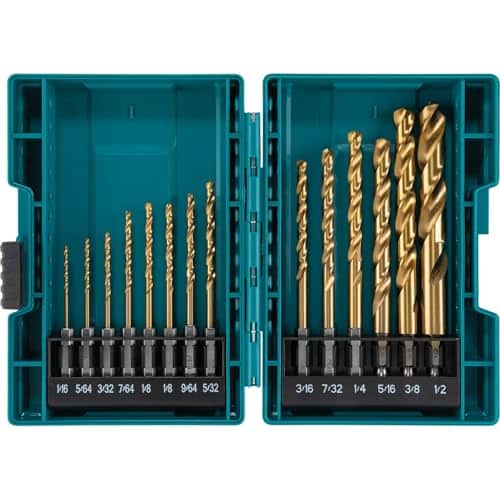 Makita B-65399 Impact Gold 14 Pc. Titanium Drill Bit Set