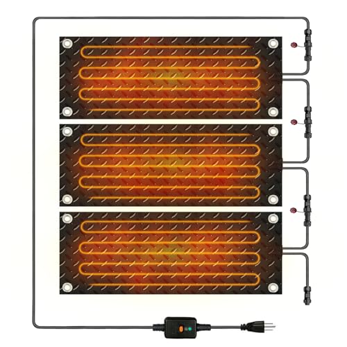 Snow Melting Walkway Mat 3 Pcs, 10