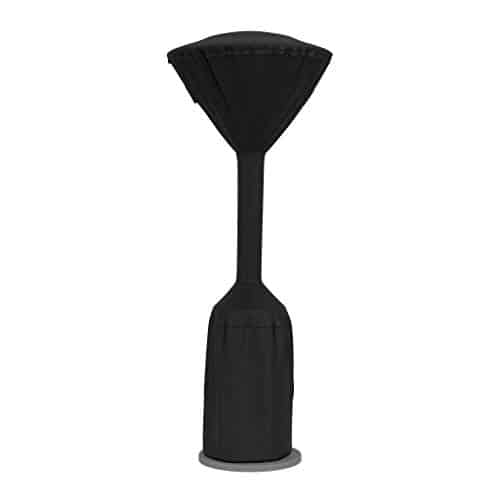 Amazon Basics Outdoor Round Stand Up Patio Heater Cover, Wind-Resistant, Snow-Resistant, Water-Resistant, Black, 36